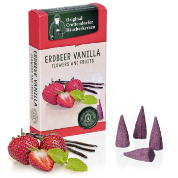Crottendorfer Räucherkerzen - Erdbeer Vanilla (24 St./Paket)