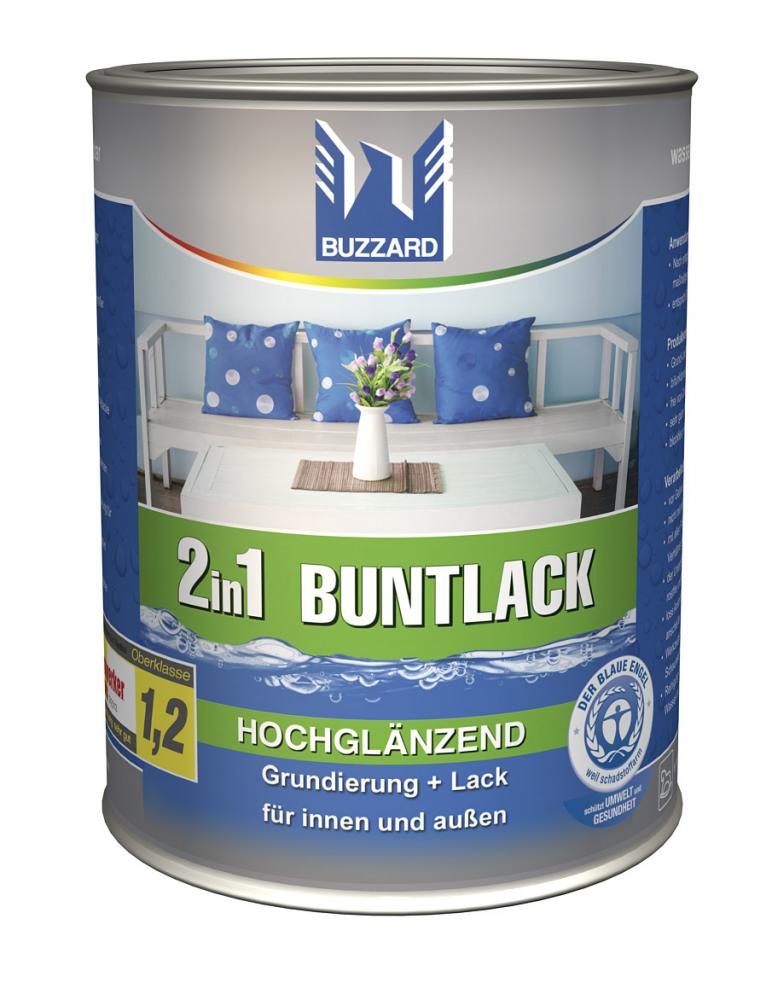 Buzzard Acryllack 2in1 Grundierung + Lack 750 ml / hochglänzend