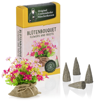 Crottendorfer Räucherkerzen - Blütenbouquet (24 St./Paket)