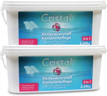 CRISTAL Aktivsauerstoff Komplettpflege 2 x 2,24 kg