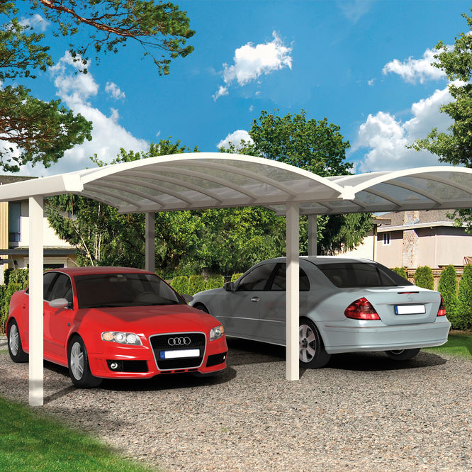 Laubner Doppel Bogen Carport 600 X 700 Cm