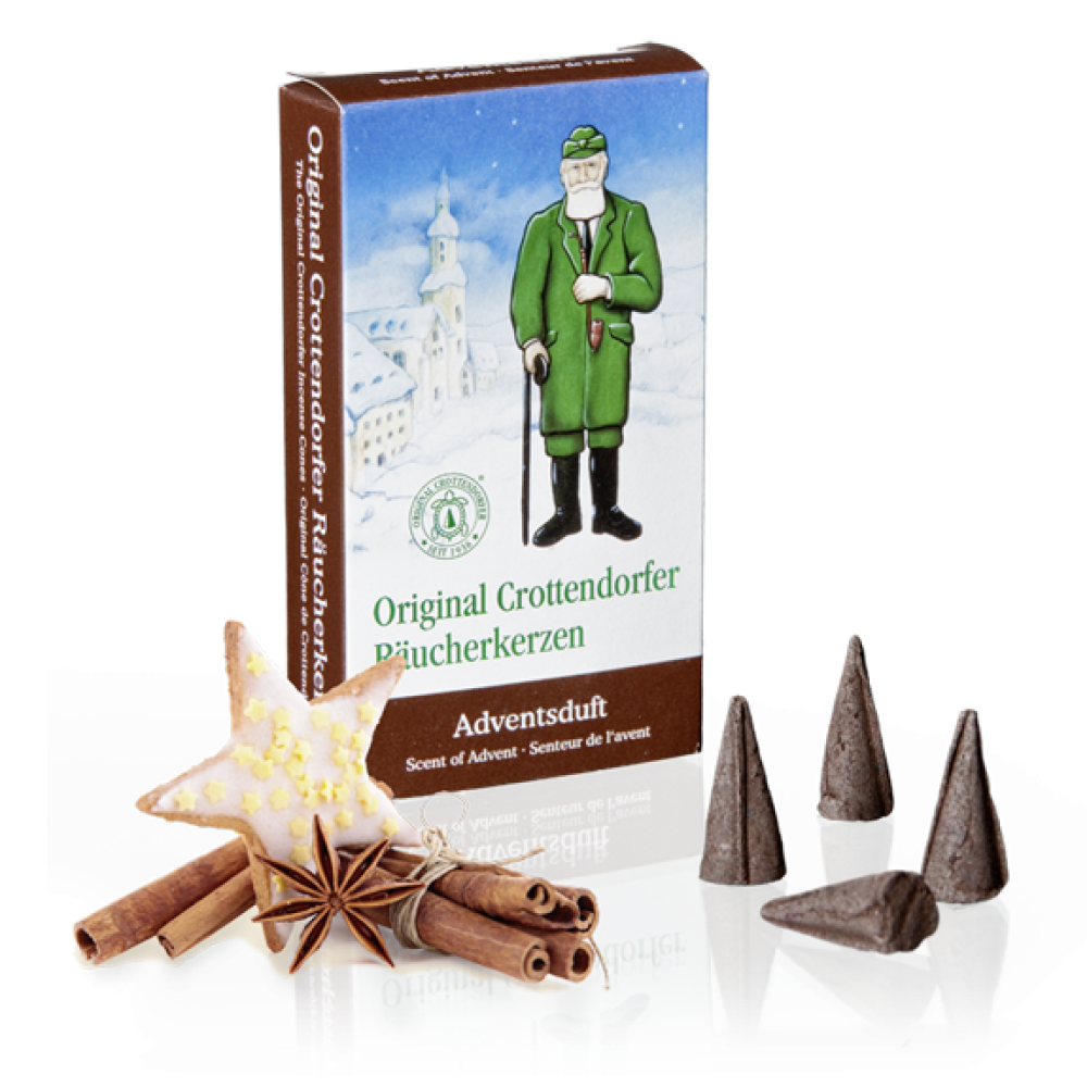 Crottendorfer Räucherkerzen - Adventsduft (24 St./Paket)